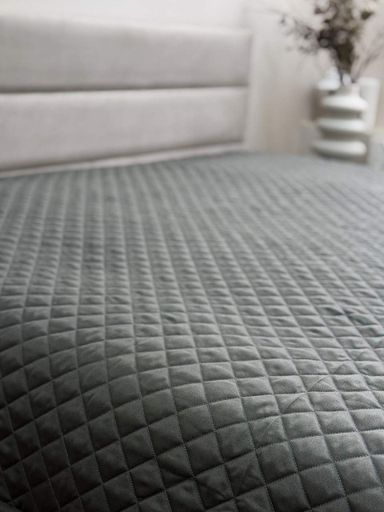 Покрывало Ecotton 200х220 cм антиаллергенное из полисатина серого цвета Nid Grey (1211151)