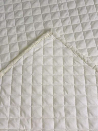 Покрывало Ecotton 220х240 cм антиаллергенное из полисатина молочного цвета Cream White (1211155)