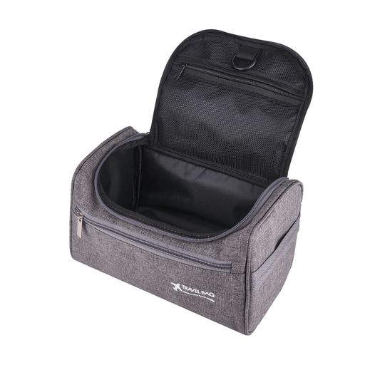 Косметичка-органайзер Travel Bag серая, 15*14*24 см (178-2)