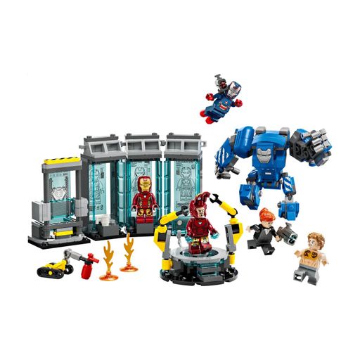 Конструктор LEGO Marvel Лаборатория Железного Человека: зал доспехов, 384 детали, от 8 лет (76315)