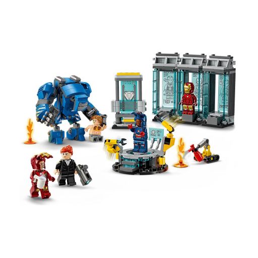 Конструктор LEGO Marvel Лаборатория Железного Человека: зал доспехов, 384 детали, от 8 лет (76315)