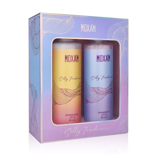 Подарунковий набір для догляду за тілом Moxa'm Silky Tenderness (парфумований гель для душу,  400 мл + молочко для тіла, 400 мл)