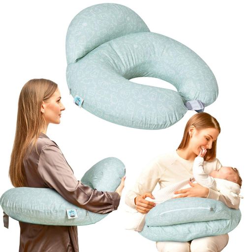 Подушка для кормления IDEIA 60х70х16 Диванчик котики мята (1212598)
