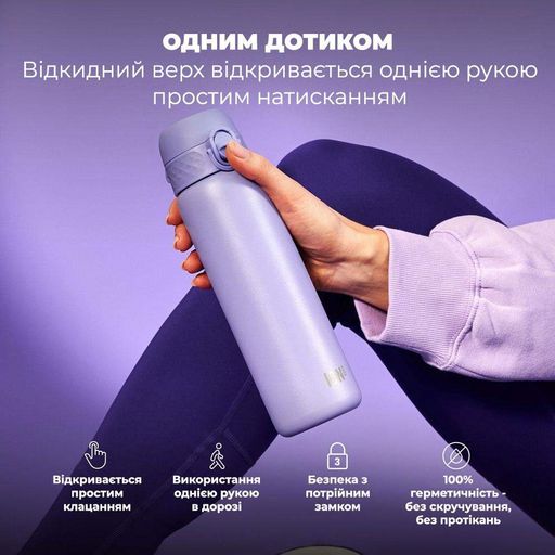 Пляшка для води ION8 Vacuum Insulated 500 мл Light Purple (I8TS500PERI) (1214164)