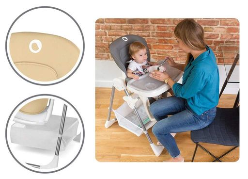 Стульчик для кормления Lionelo Linn Plus Beige (1214628)