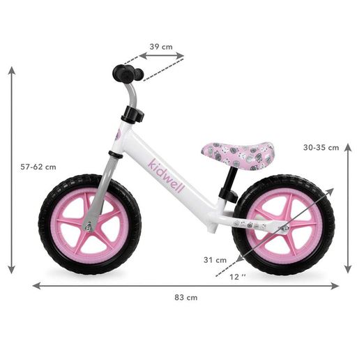 Велобег велосипед Kidwell REBEL White Bunny (1214675)