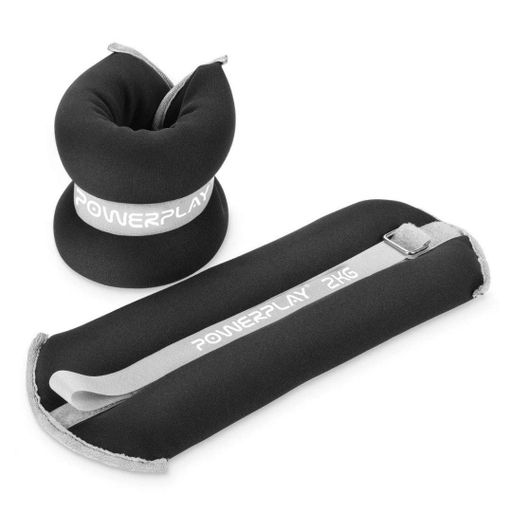 Обважнювачі-манжети для ніг та рук PowerPlay PP-4349 Ankle Wrist Weights 2 кг 2 шт Чорний (1215053)