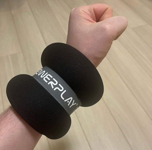 Обважнювачі-манжети для ніг та рук PowerPlay PP-4349 Ankle Wrist Weights 2 кг 2 шт Чорний (1215053)