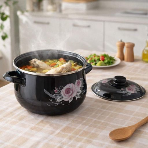 Кастрюля эмалированная A-PLUS 6.0 л 24 см (1348) (1215527)
