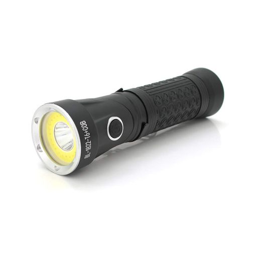 Ліхтарик ручний Bailong BL-1822, T6+COB+ Red Light, Cree XML-T, 1+3 режими, Zoom, поворот 90°, IP44 ,18650 ак-тор, магніт, АЗУ+СЗУ, 140х55х40, BOX (1216281)