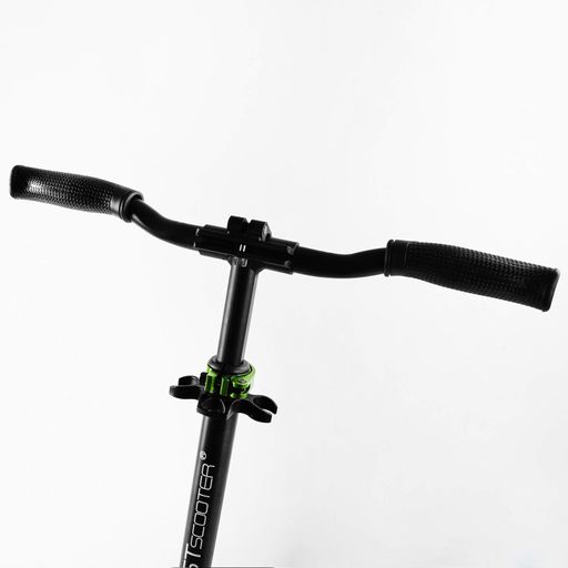 Самокат двоколісний складаний амортизатор Best Scooter PU колеса 100 кг Black and green (105427) (1217837)