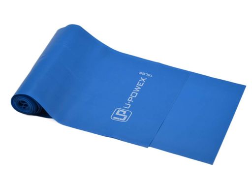 Стрічка-еспандер для фітнесу та реабілітації U-powex Fitness band 0.4 мм 6.8 кг Blue (1219461)