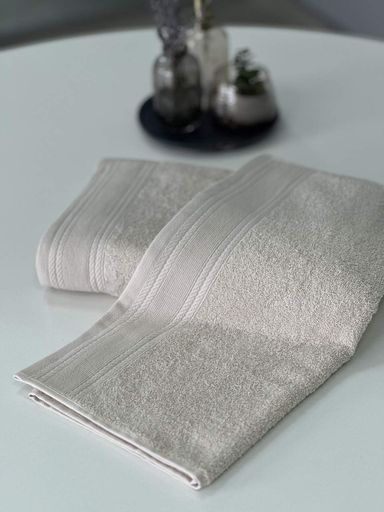 Махровое полотенце IDEAL TEXTILE Легкий бриз 50х90 см 450 г/м2 100% хлопок Бежевий (1221020)