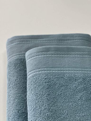 Махровое полотенце IDEAL TEXTILE Легкий бриз 50х90 см 450 г/м2 100% хлопок Лазуровий (1221023)