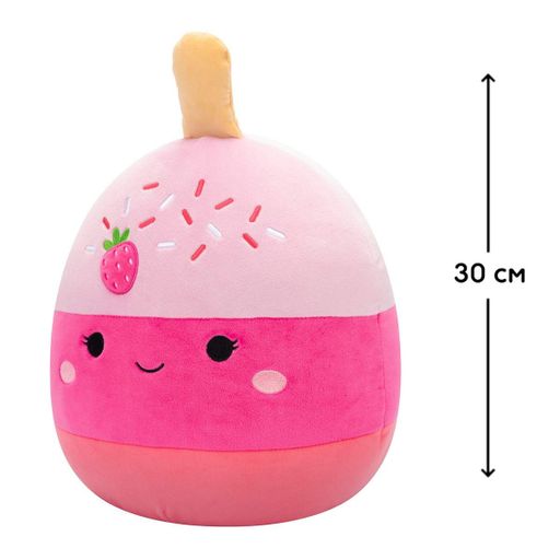 Мягкая игрушка – Клубничный кейк-поп Пама (30 cm)  Squishmallows  (2000003080762) (1221263)