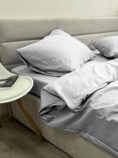 Комплект наволочок Ecotton 50х70 см 2 шт світло-сірого кольору Light Grey (1221440)