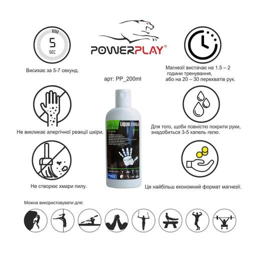Магнезія рідка PowerPlay 200 vk (1221699)