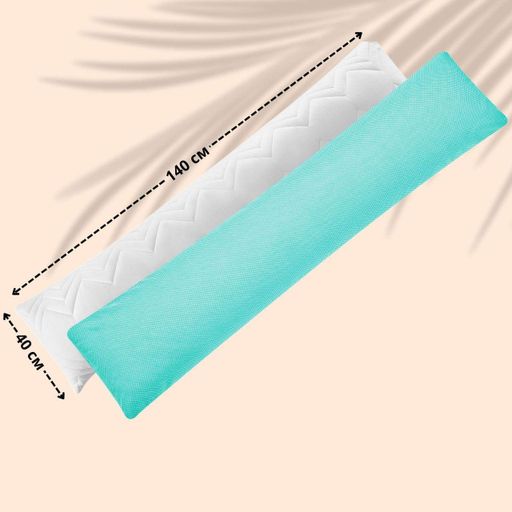 Подушка длинная IDEIA 40x140 Nordic Comfort Plus для сна и отдыха с молнией и наволочкой Мята (1221775)