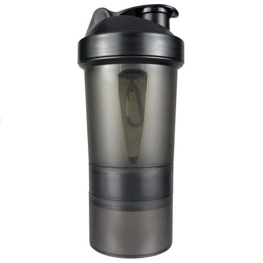 Шейкер Optimum Nutrition Smart (3-х компонентний), 400+200 мл - Black (1222034)