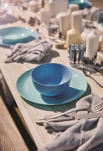 Тарілка Luminarc Diwali Light Turquoise обідня кругла 25 см 2611P LUM (1222162)