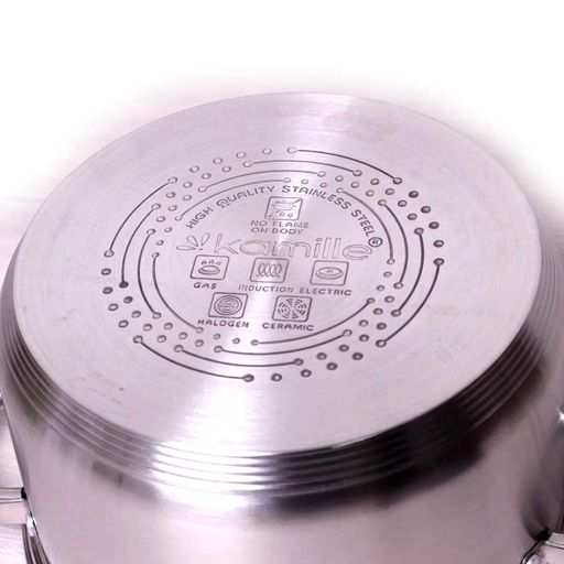 Кастрюля Kamille 5.8 л. из нержавеющей стали с крышкой и полым ручками KM-5624S (1222745)