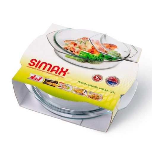 Кастрюля стеклянная Simax Color 2,0 л с крышкой 6026-6036 SIM (1223106)