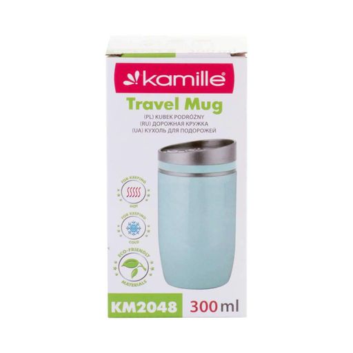 Термокружка 300 мл Kamille из нержавеющей стали серая КМ-2048 (1223152)