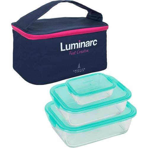 Набор контейнеров (380 мл, 820 мл, 1220 мл) LUMINARC KEEP'N BOX P6634 (1223398)