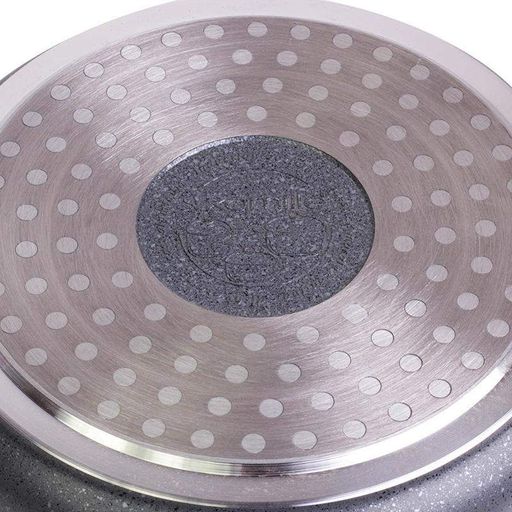 Кастрюля с крышкой Kamille Landes Grey 4.5 л с литыми алюминиевыми ручками Ø24 см 4425 (1223739)