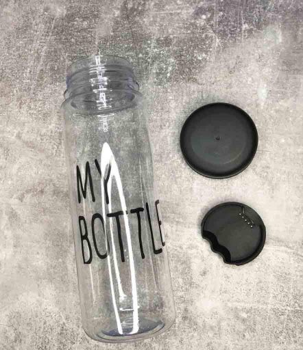 Бутылка для воды My Bottle с чехлом 500 мл прозрачно/черная 500-500 (1223964)