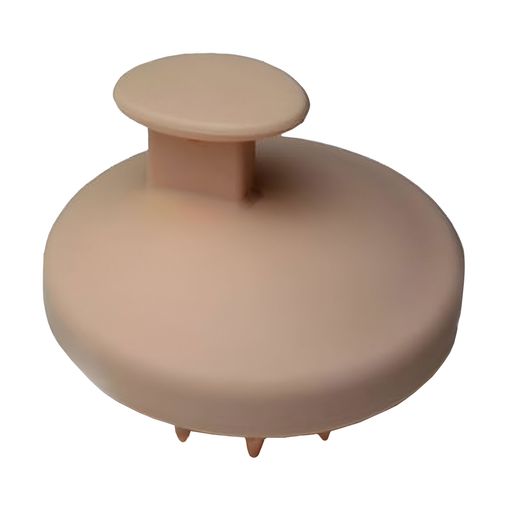 Щетка-шабер для кожи головы Cosmo Shop круглая, мокко, 8*6.3*1.5 см, 1 шт (CS04K)