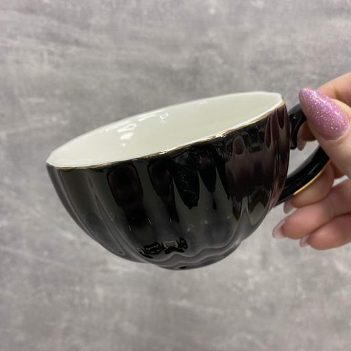 Чайный набор 7 предметов с подставкой Stenson YG00932-B Black (1224588)