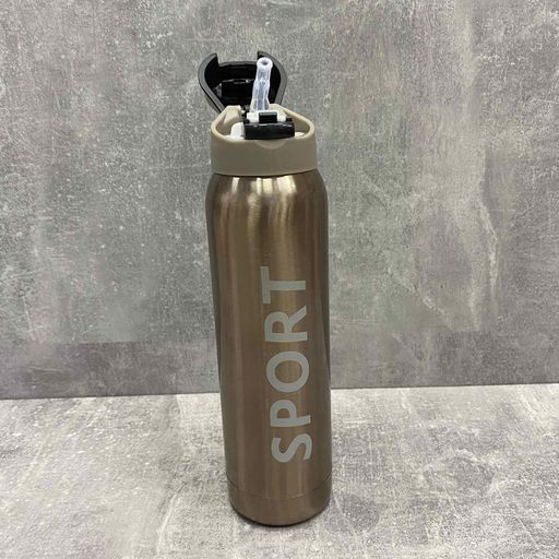 Термос-поїлка з трубочкою 500 мл Sport New Stenson MT-3455-0,5 золотий (1224747)
