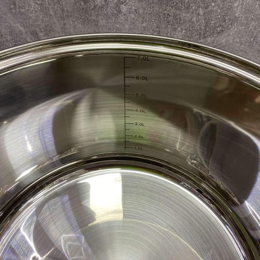 Кастрюля из нержавеющей стали 8,2 л со стеклянной крышкой A-Plus 2170 (1224903)