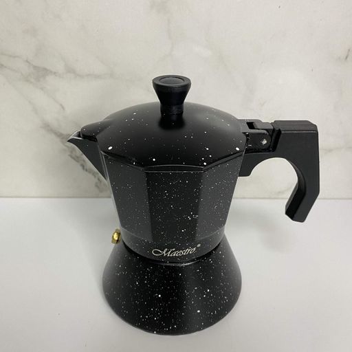 Гейзерна кавоварка алюмінієва 150 мл Maestro MR-1667-300 Black (1225045)