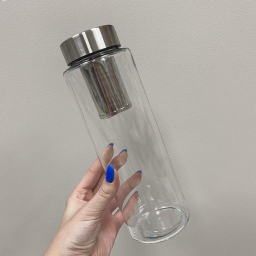 Бутылка для воды с металлической крышкой и ситечком 1л Pure Aqua Bottle Simax s10120/МЕТ (1225845)