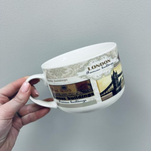 Чашка порцелянова  "London" 700 мл 12.8*9 см XXL S&T 3187 (1226041)