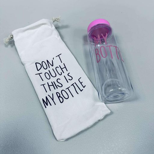 Бутылка для воды My Bottle с чехлом 500 мл прозрачно-розовая 500-500 (1226246)