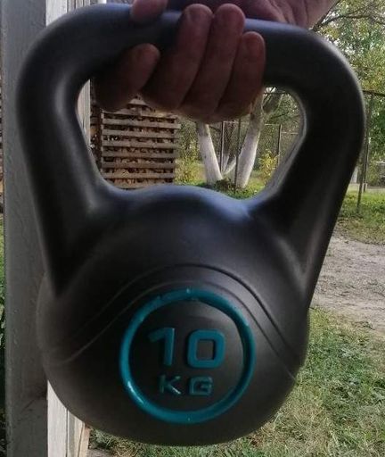 Гиря спортивна 10 кг для Crossfit (Кроссфіт), вінілова для дому WCG (1226831)