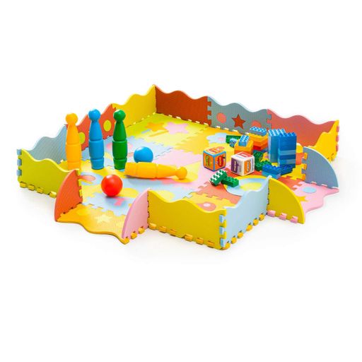 Дитячий килимок-пазл з бортиками Toys 30x30 WCG EVA - 25 частин WCG (1226937)