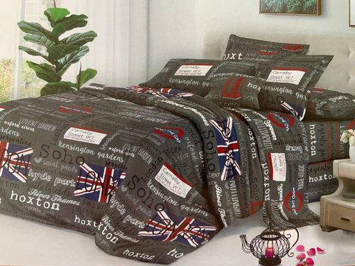 Двухспальный комплект постельного белья  Vital Textile Бязь 3D Premium 180х220 см (BP2-269) (1227341)