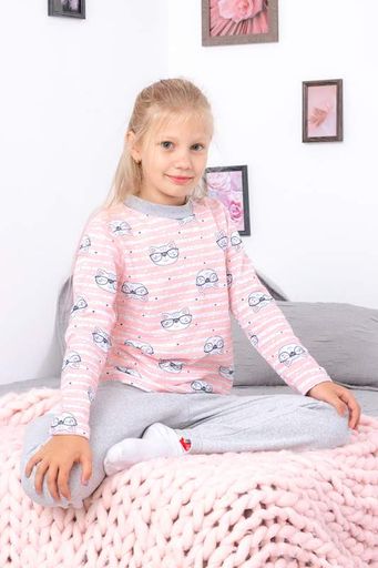 Піжама для дівчинки (тепла) Носи своє 110 см Рожевий (p-7611-89770) (1229385)