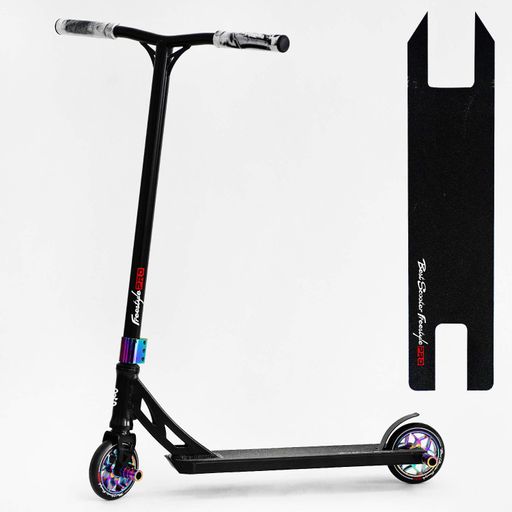 Самокат трюковий Best Scooter Freestyle Pro HIC-система пеги алюмінієвий диск та дека колеса PU. Black (115640) (1229456)