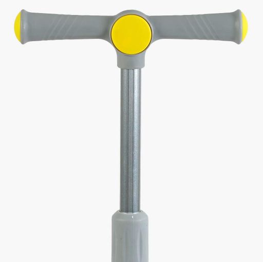 Самокат триколісний Skyper колеса PU 125 х 40 мм зі світлом музика кермо складне. Gray and Yellow (153309) (1229506)