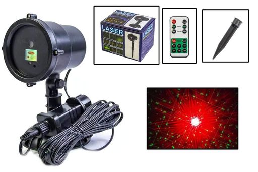Новорічний вуличний лазерний проектор X-Laser XX-LS-807 RGB (2 кольори) (1229525)
