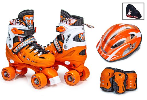 Комплект квадов с защитой Scale Sport. Orange (размер 34-37) 1796946611 (1229709)