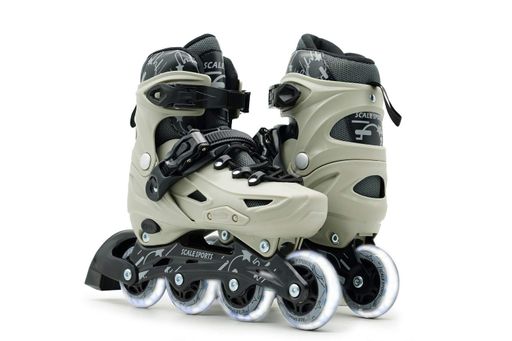 Ролики Scale Sports размер 34-38 стелька 21-23.5 см подшипники ABEC-7 колеса PU. Gray (544547107) (1229888)