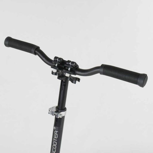 Самокат детский Best Scooter с PU колесами зажимом руля и 1 амортизатором. Black and Blue (88915) (1229972)