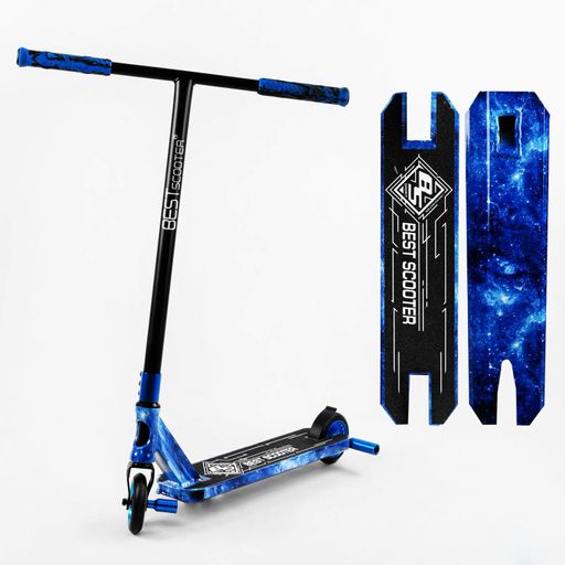 Самокат трюковый Best Scooter HIC-система пеги алюминиевый диск и дека принт. Universe (105674) (1230099)