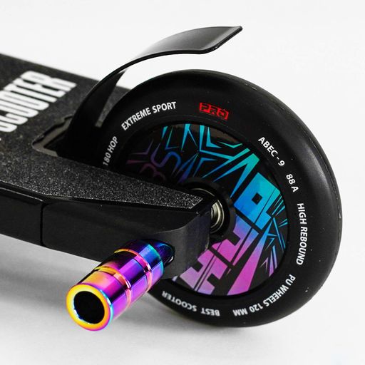 Самокат трюковий Best Scooter Hop Pro HIC-система пеги алюмінієвий диск та дека колеса PU. Black (115637) (1230105)